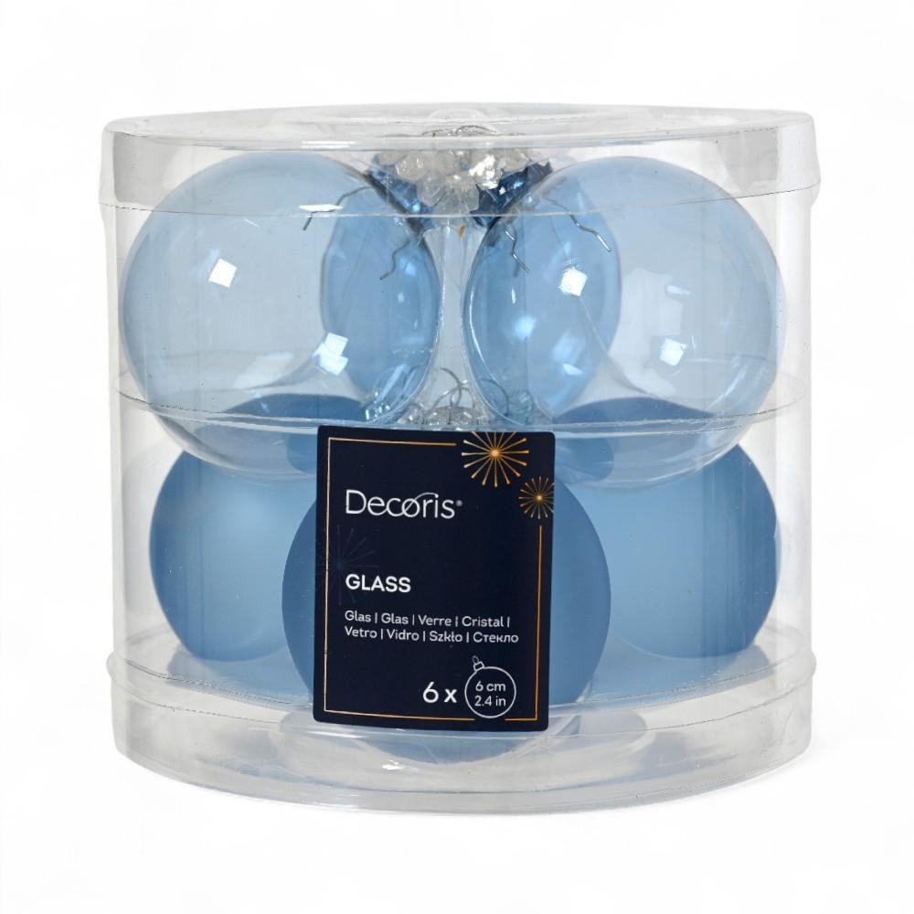 SFERA VETRO D6 MIX BLUE